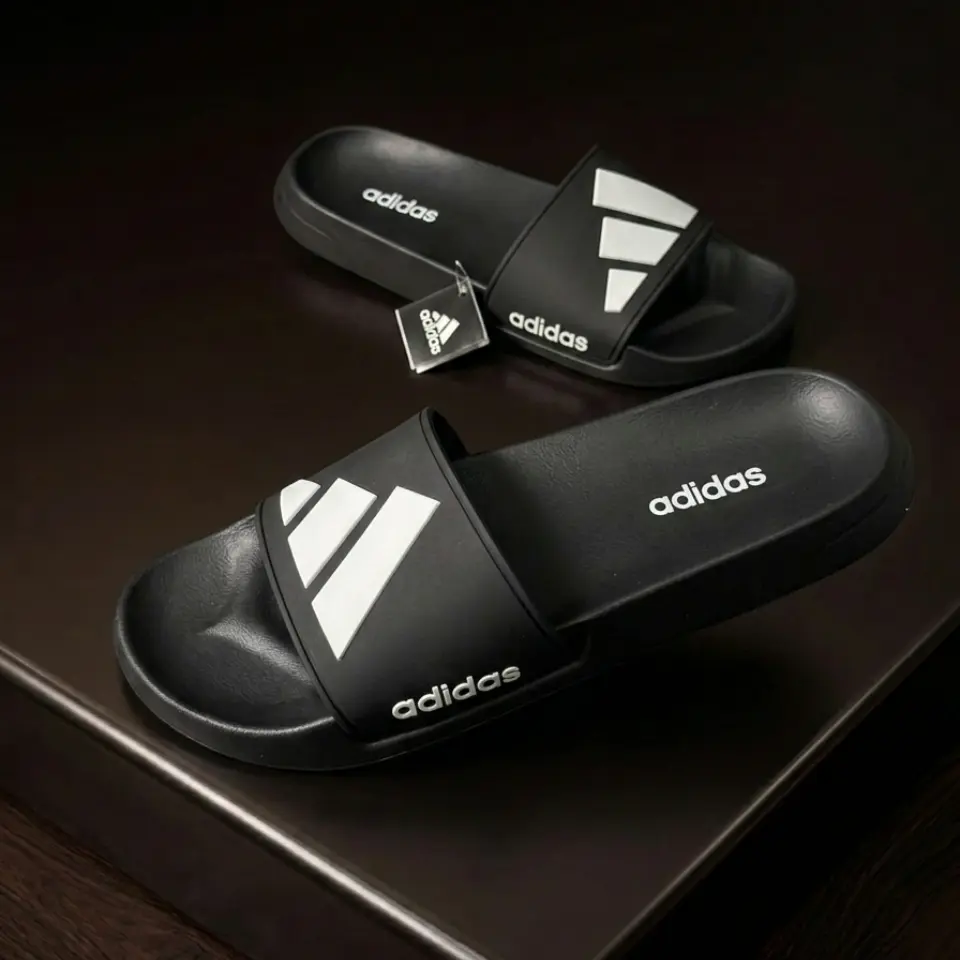 Adidas Negro Logo Blanco