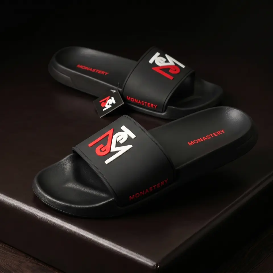 Monastery Negro Logo Rojo/Blanco